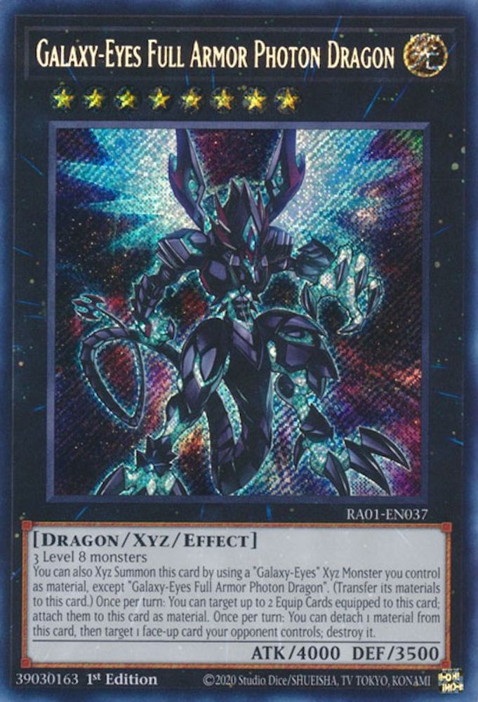 Galaxy-Eyes Full Armor Photon Dragon (Secret Rare) (RA01-EN037) - Secret Rare