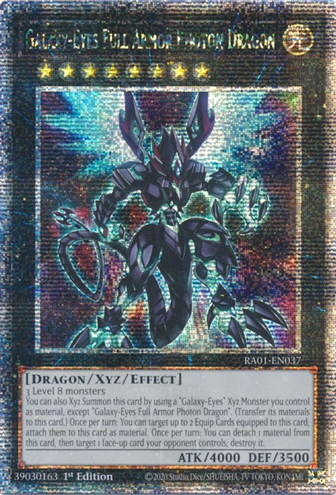 Galaxy-Eyes Full Armor Photon Dragon (Quarter Century Secret Rare) (RA01-EN037) - Quarter Century Secret Rare
