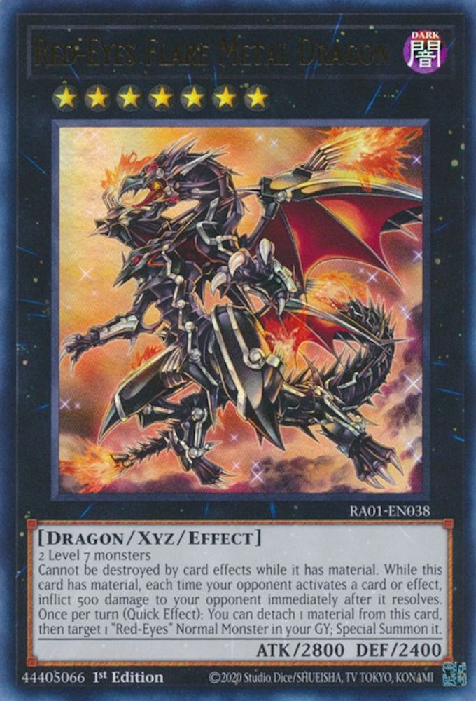 Red-Eyes Flare Metal Dragon (UR) (RA01-EN038) - Ultra Rare