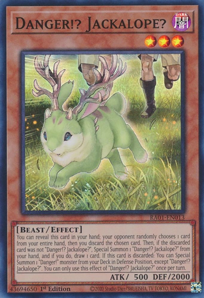 Danger!? Jackalope? (RA01-EN013) - Super Rare