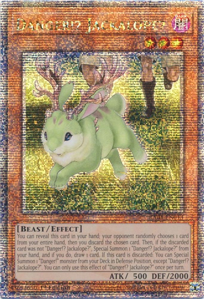 Danger!? Jackalope? (Quarter Century Secret Rare) (RA01-EN013) - Quarter Century Secret Rare