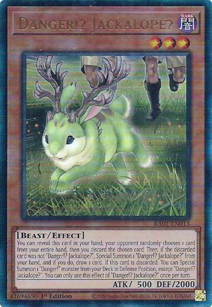 Danger!? Jackalope? (PUR) (RA01-EN013) - Prismatic Ultimate Rare