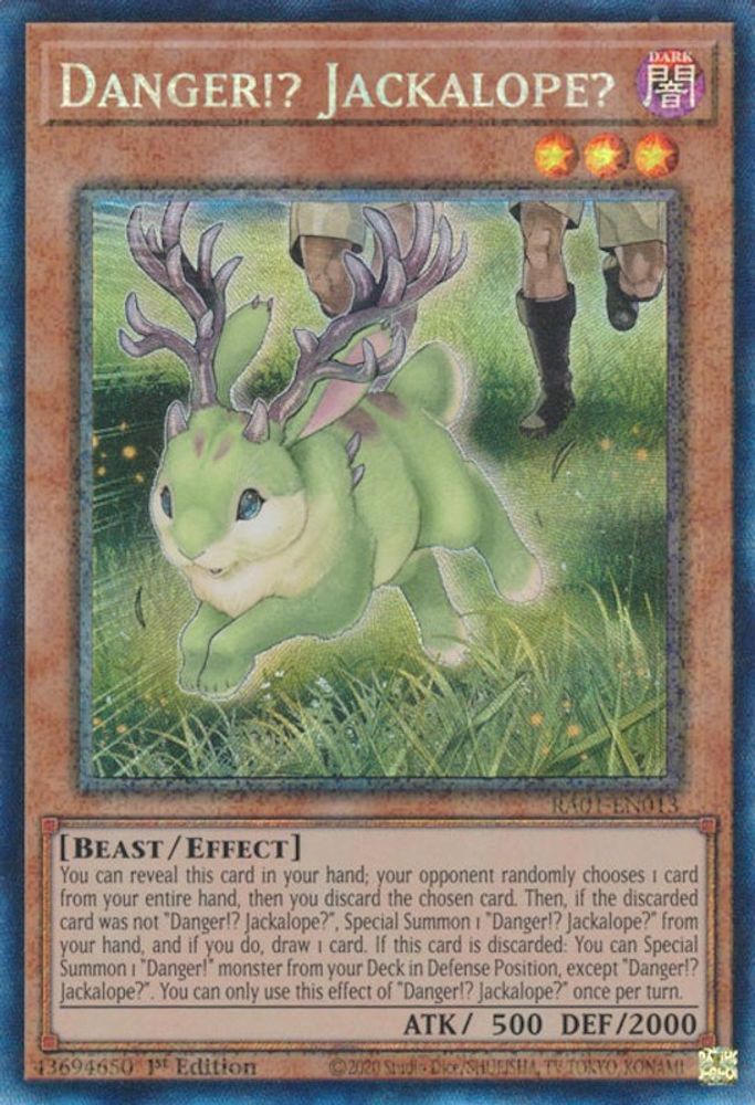 Danger!? Jackalope ? [RA01-EN013] Collectionneur prismatique rare 