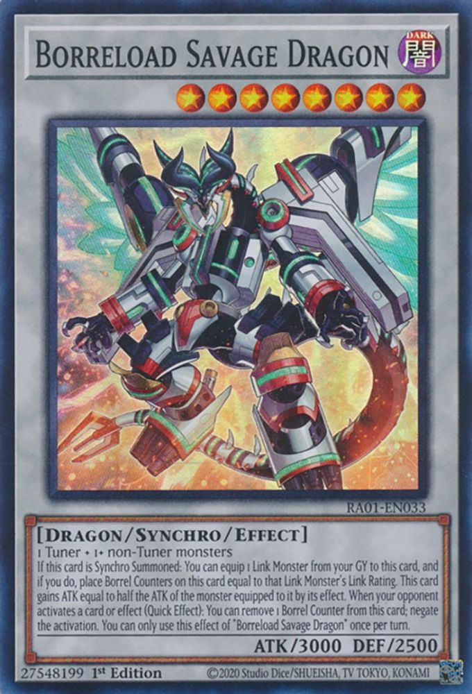 Dragon sauvage Borreload [RA01-EN033] Super Rare 