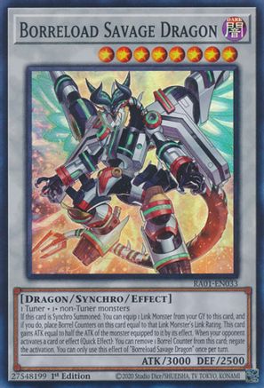 Dragon sauvage Borreload [RA01-EN033] Super Rare 