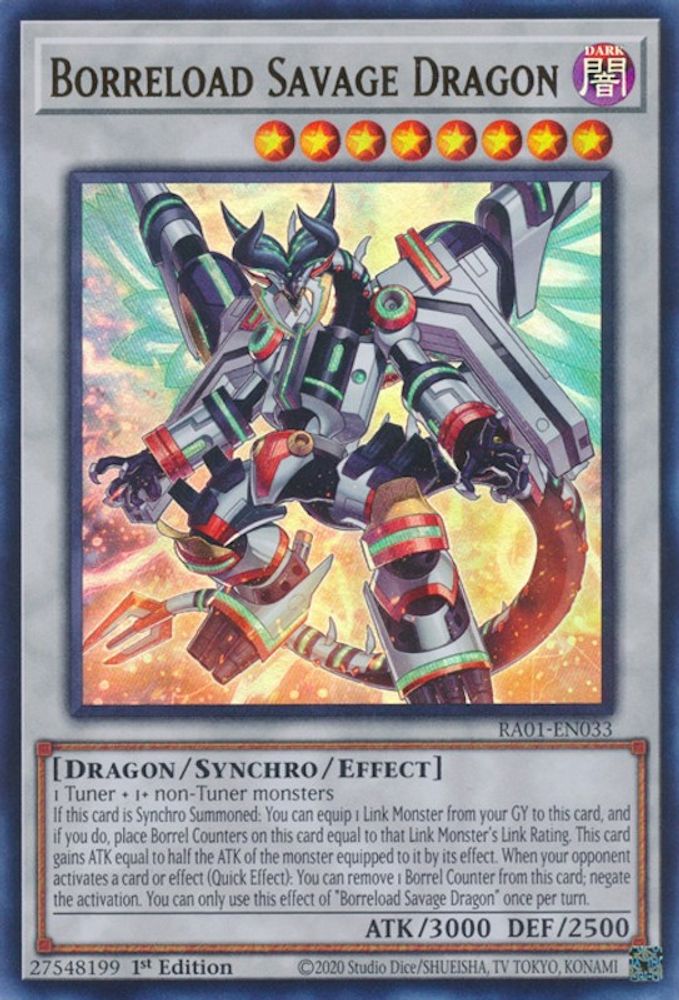 Borreload Savage Dragon (UR) (RA01-EN033) - Ultra Rare