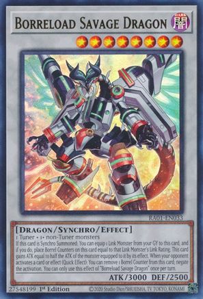 Dragon sauvage Borreload [RA01-EN033] Ultra Rare 