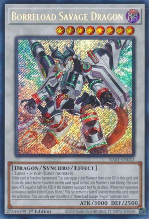 Dragon sauvage Borreload [RA01-EN033] Secret Rare 