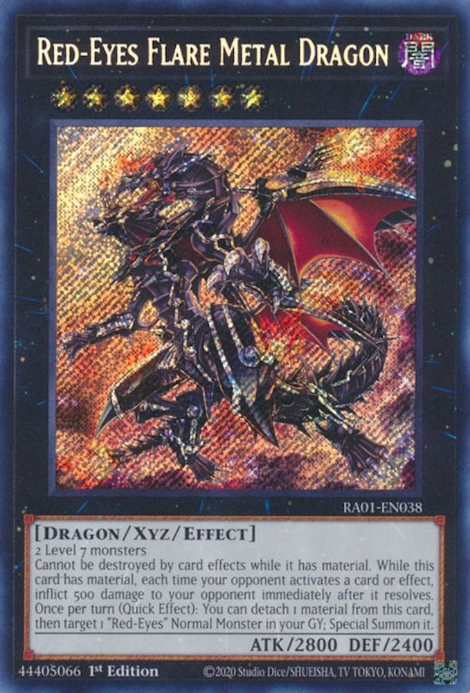 Dragon de métal évasé aux yeux rouges [RA01-EN038] Secret Rare 