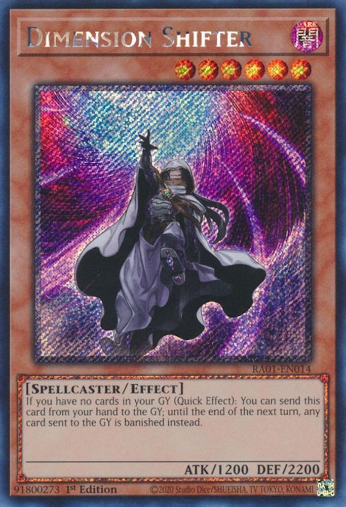 Dimension Shifter (Platinum Secret Rare) (RA01-EN014) - Platinum Secret Rare