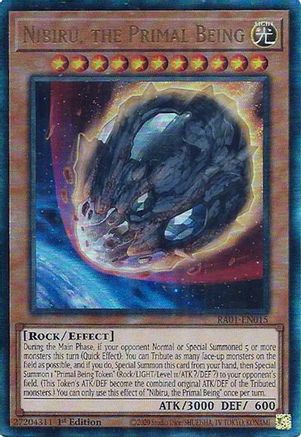 Nibiru, l'être primordial [RA01-EN015] Prismatic Ultimate Rare 