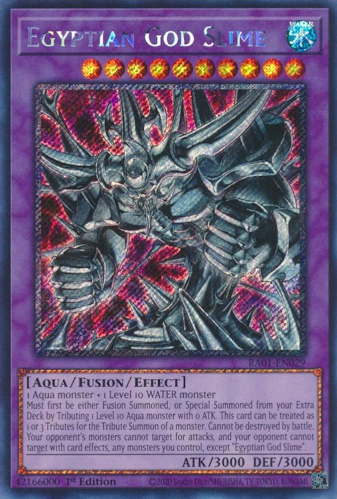 Egyptian God Slime (Platinum Secret Rare) (RA01-EN029) - Platinum Secret Rare