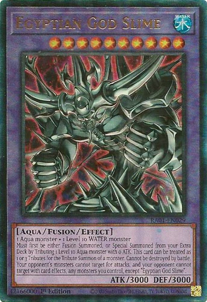 Slime du Dieu égyptien [RA01-EN029] Prismatique Ultimate Rare 