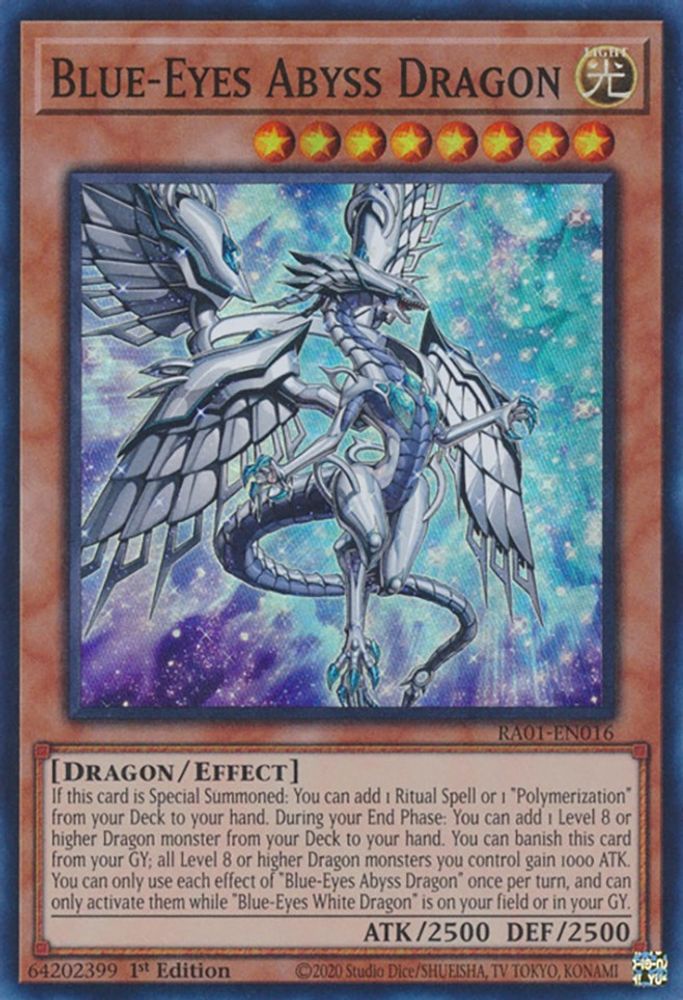 Blue-Eyes Abyss Dragon (RA01-EN016) - Super Rare