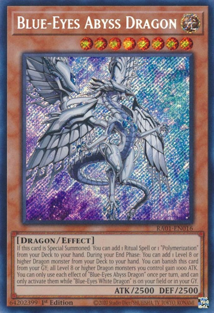 Dragon des Abysses aux Yeux Bleus [RA01-EN016] Secret Rare 