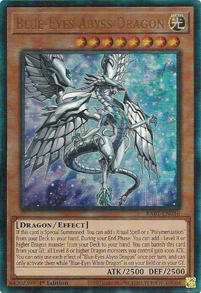Blue-Eyes Abyss Dragon (PUR) (RA01-EN016) - Prismatic Ultimate Rare