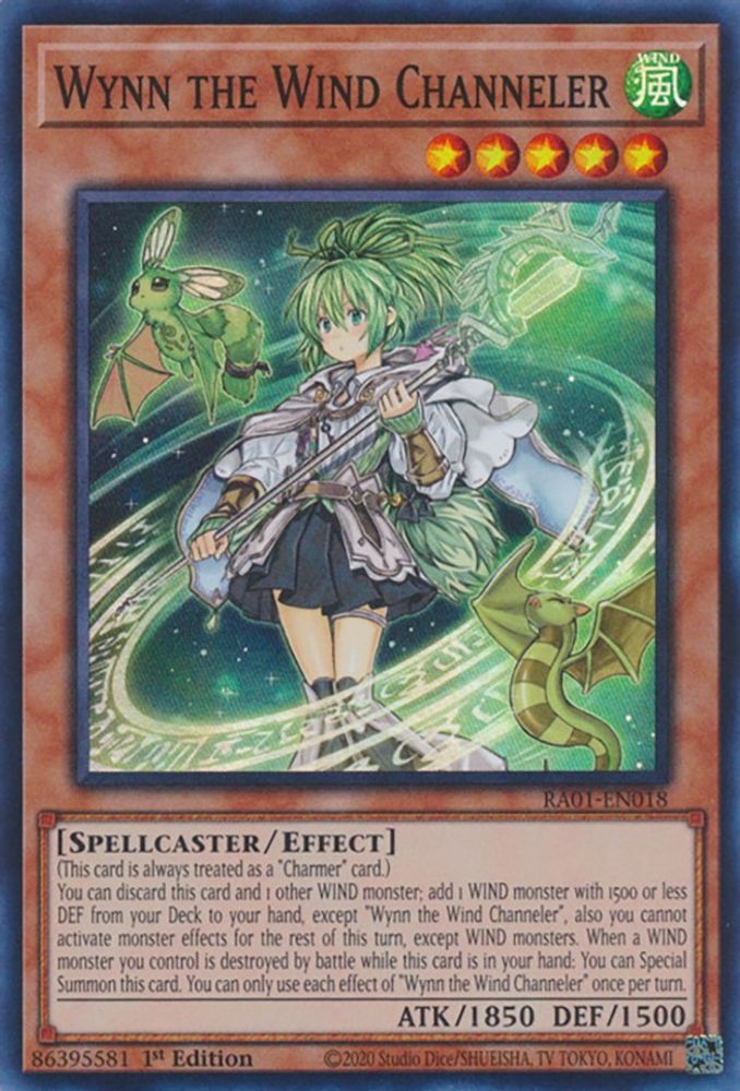 Wynn the Wind Channeler (RA01-EN018) - Super Rare