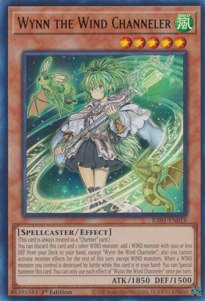 Wynn the Wind Channeler (UR) (RA01-EN018) - Ultra Rare