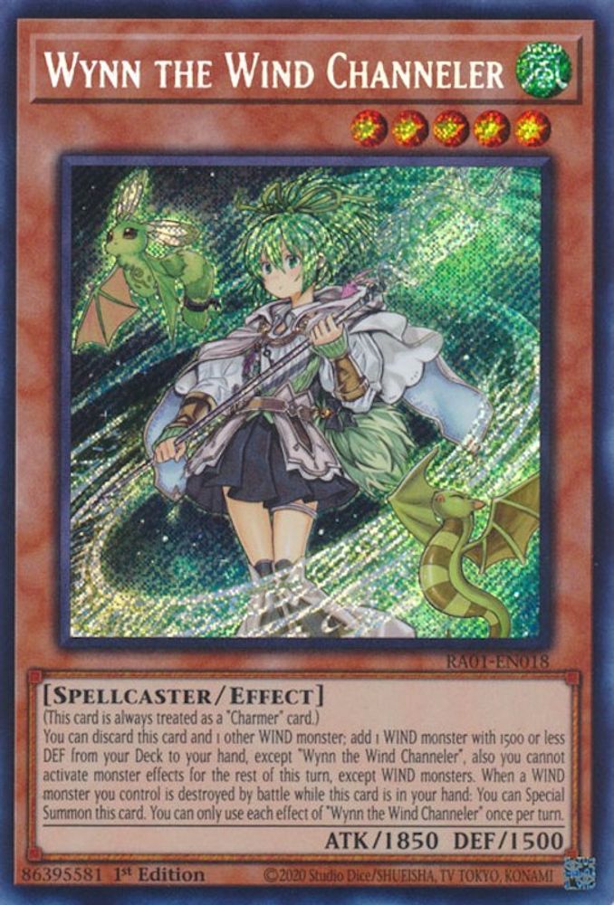 Wynn the Wind Channeler (Secret Rare) (RA01-EN018) - Secret Rare