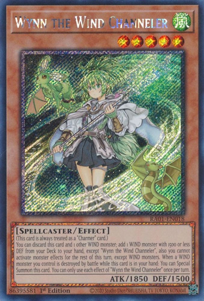 Wynn le canalisateur de vent [RA01-EN018] Platine Secret Rare 