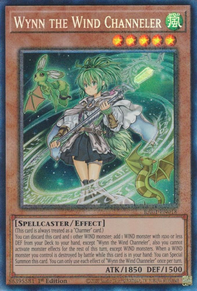 Wynn the Wind Channeler (PCR) (RA01-EN018) - Prismatic Collector's Rare