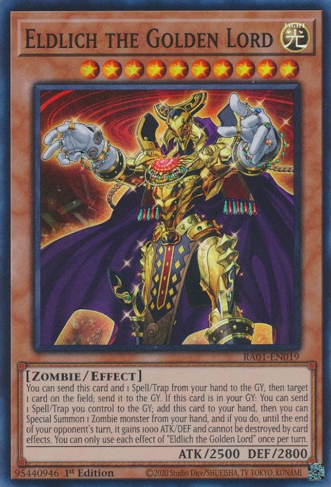 Eldlich le Seigneur d'Or [RA01-EN019] Super Rare 
