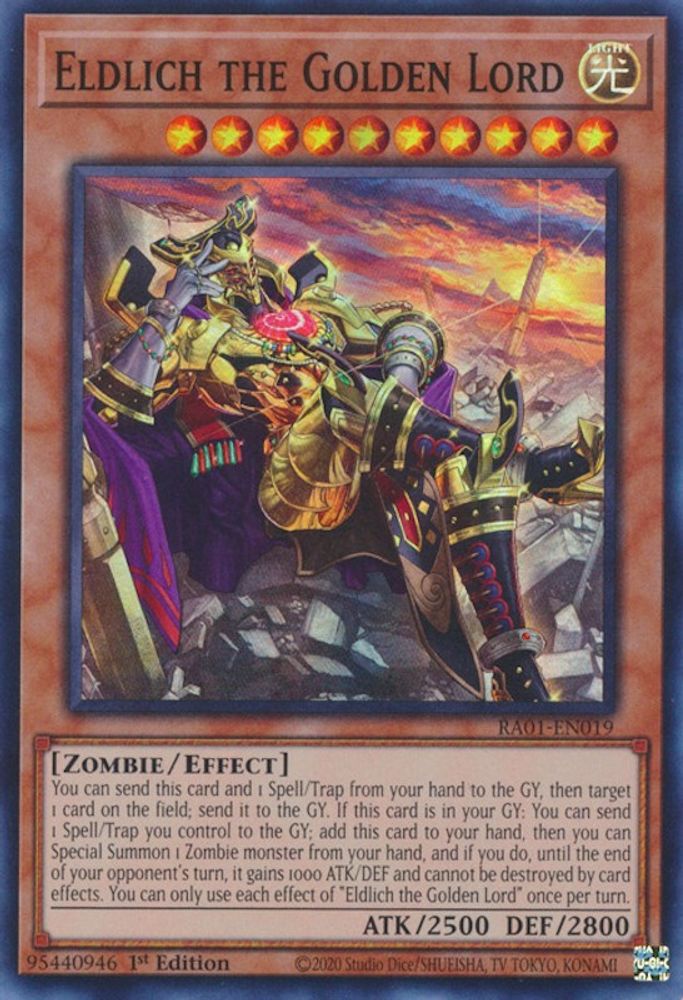 Eldlich the Golden Lord (Alternate Art) (RA01-EN019) - Super Rare