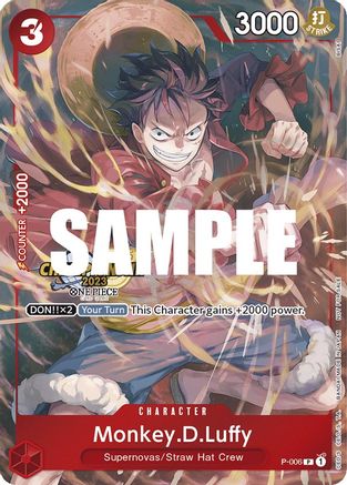 Monkey.D.Luffy (006) (CS 2023 Celebration Pack) (P-006) - Promo