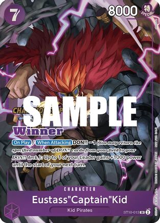 Eustass"Captain"Kid (CS 2023 Top Players Pack) [Winner] (ST10-013) - Super Rare