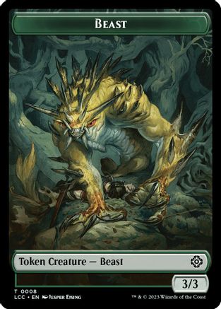 Beast // Merfolk (0003) Double-Sided Token (LCC-8 // 3) - Commander: The Lost Caverns of Ixalan