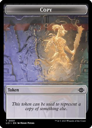 Copy // Dinosaur Double-Sided Token (LCC-1 // 10) - Commander: The Lost Caverns of Ixalan