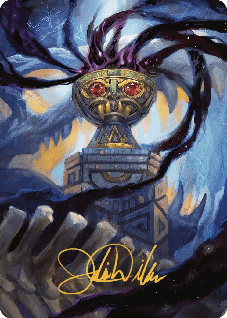Carte d'art Calice du Vide (signature estampillée or) [Série artistique des cavernes perdues d'Ixalan] 
