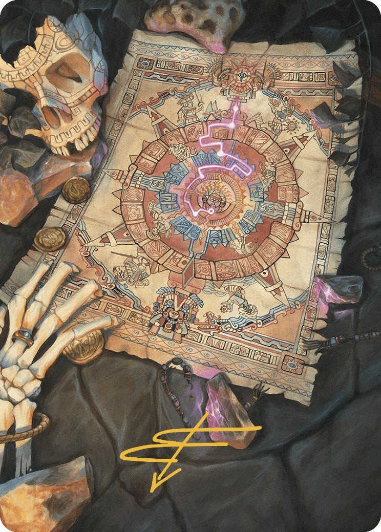 Carte d'art de jeton de carte (signature estampillée en or) [Série artistique des cavernes perdues d'Ixalan] 