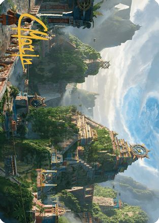 Clifftop Retreat Art Card (Gold-Stamped Signature) (ASLCI-081) - Art Series: The Lost Caverns of Ixalan