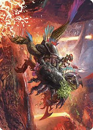 Triumphant Chomp Art Card (ASLCI-021) - Art Series: The Lost Caverns of Ixalan