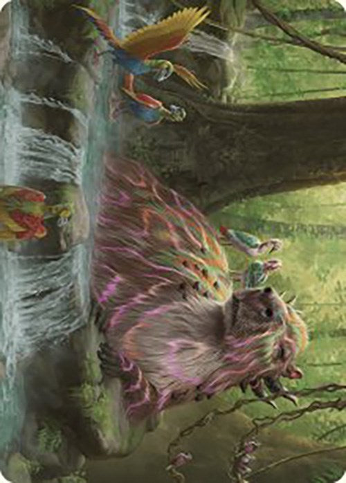 Carte d'art Basking Capybara [Série artistique des cavernes perdues d'Ixalan] 