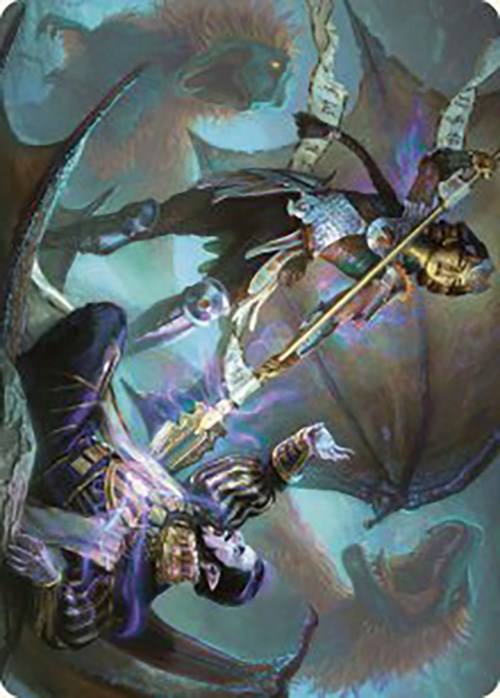 Carte artistique de la frappe finale de Huatli [Série artistique des cavernes perdues d'Ixalan] 