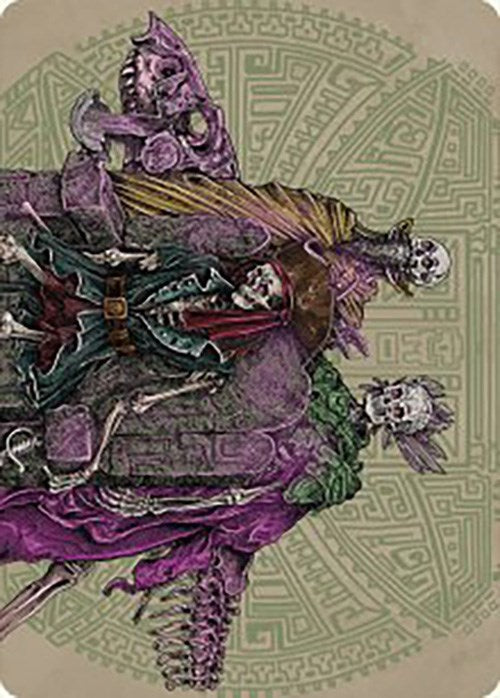 Carte d'art du trône du sinistre capitaine [Série artistique des cavernes perdues d'Ixalan] 