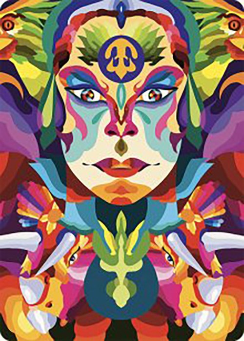 Carte d'art Roar of the Fifth People [Série artistique des cavernes perdues d'Ixalan] 