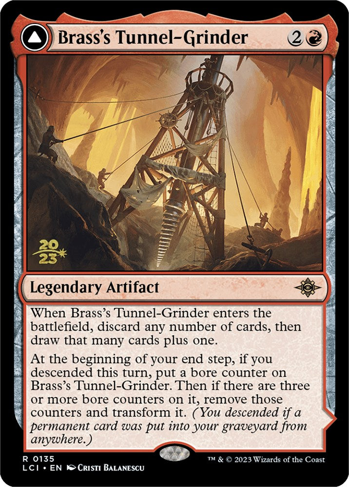 Brass's Tunnel-Grinder // Tecutlan, la Faille brûlante [Cartes d'avant-première des Cavernes perdues d'Ixalan] 
