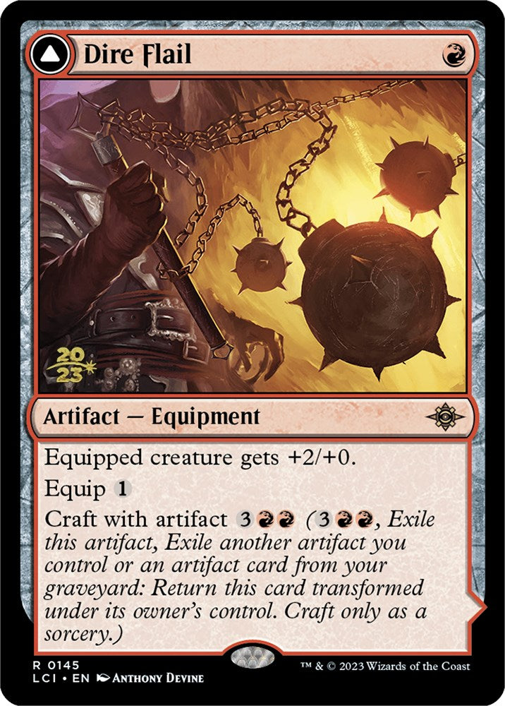 Dire Flail // Dire Blunderbuss [Cartes d'Avant-première des Cavernes Perdues d'Ixalan] 