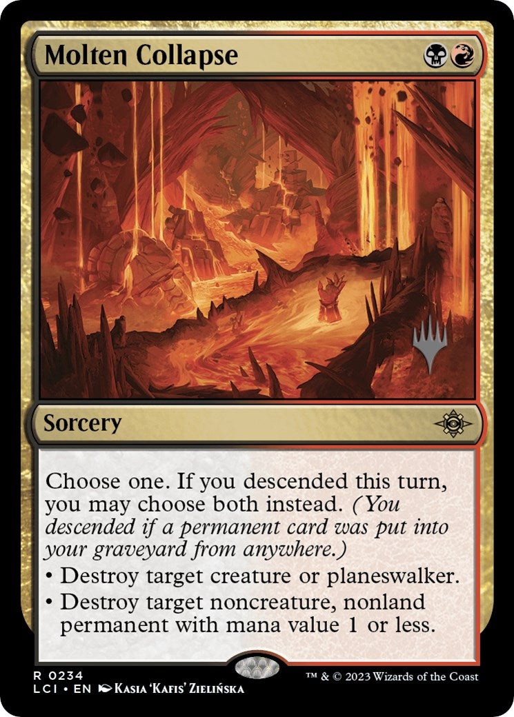 Molten Collapse (Pack Promo) [Les Cavernes Perdues d'Ixalan Promos] 