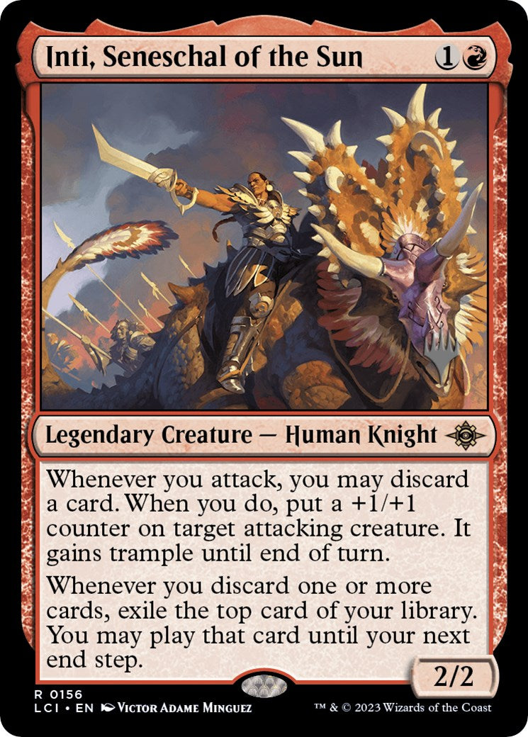 Inti, Seneschal of the Sun (PPLCI-156) - The Lost Caverns of Ixalan Promos