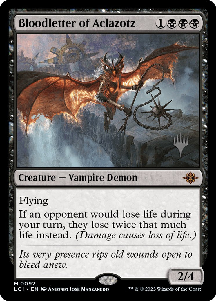 Bloodletter of Aclazotz (Pack Promo) [Les Cavernes Perdues d'Ixalan Promos] 