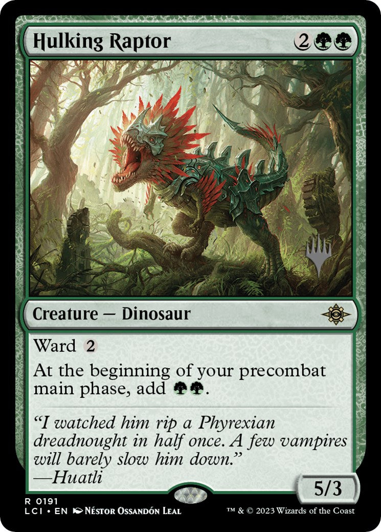 Hulking Raptor (Pack promotionnel) [Promotions des Cavernes perdues d'Ixalan] 