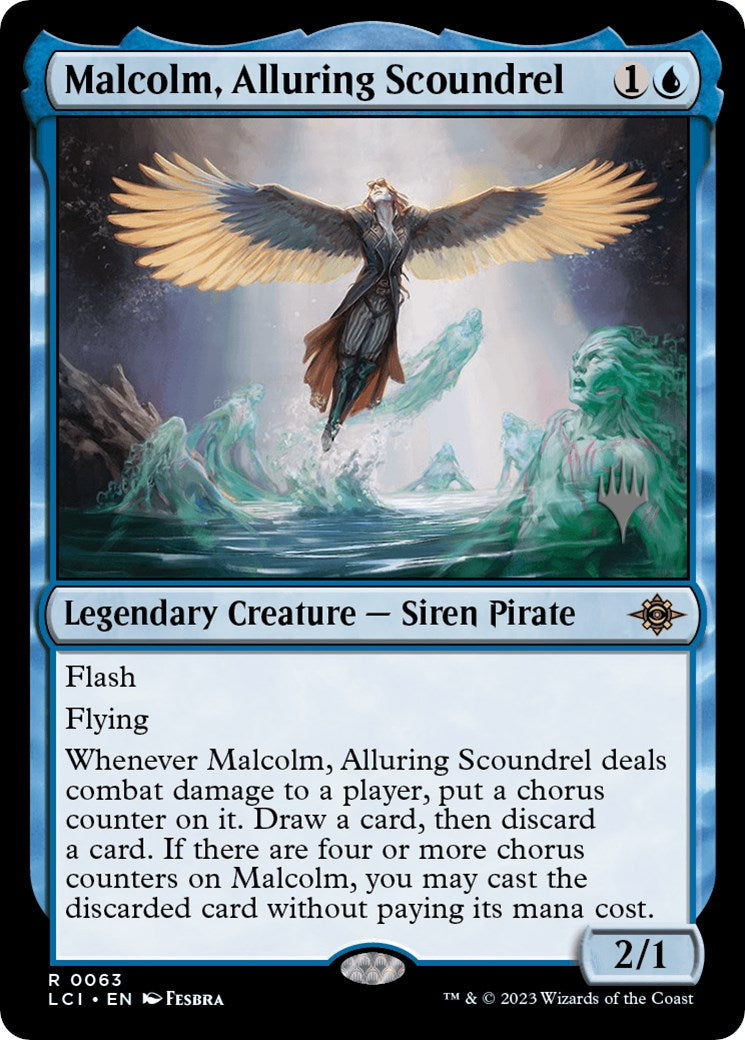 Malcolm, Alluring Scoundrel (PPLCI-063) - The Lost Caverns of Ixalan Promos