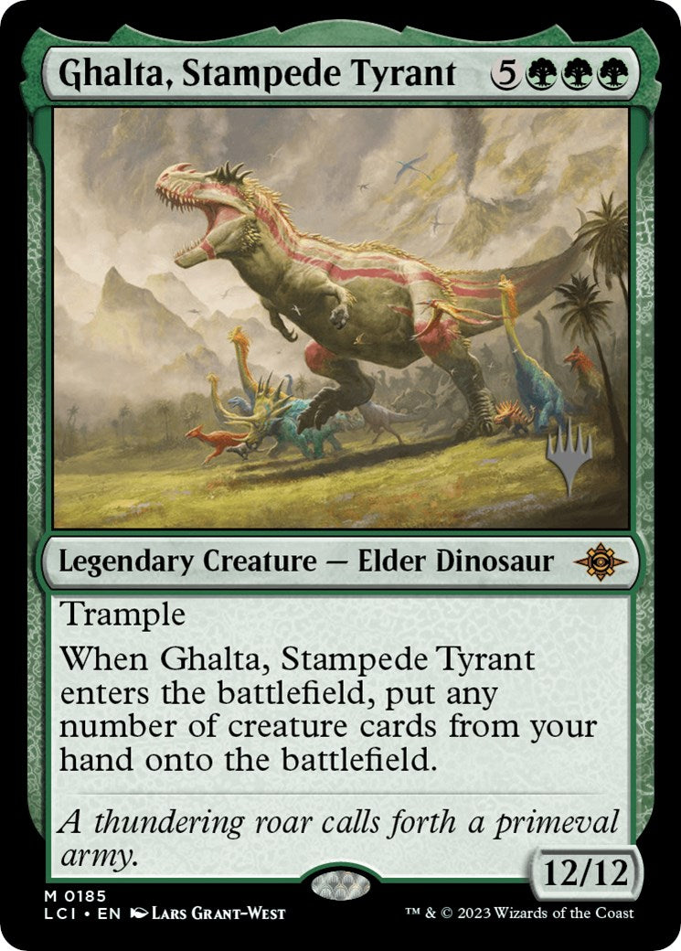 Ghalta, Stampede Tyrant (PPLCI-185) - The Lost Caverns of Ixalan Promos