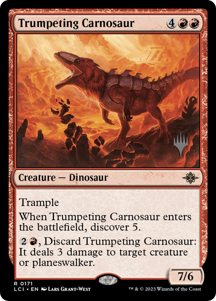 Trumpeting Carnosaur (PPLCI-171) - The Lost Caverns of Ixalan Promos