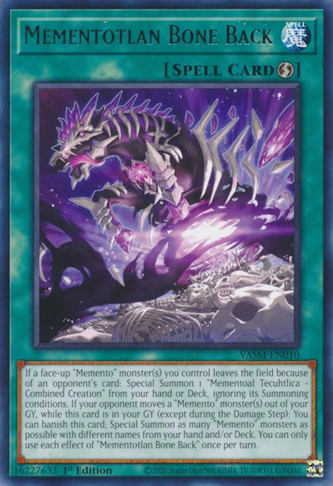 Mementotlan Bone Back (VASM-EN010) - Rare