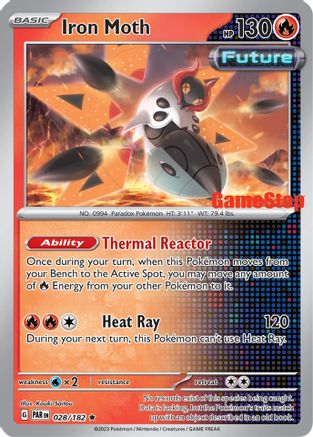 Iron Moth (Gamestop Promo) 028/182  - Reverse Holofoil - Promo